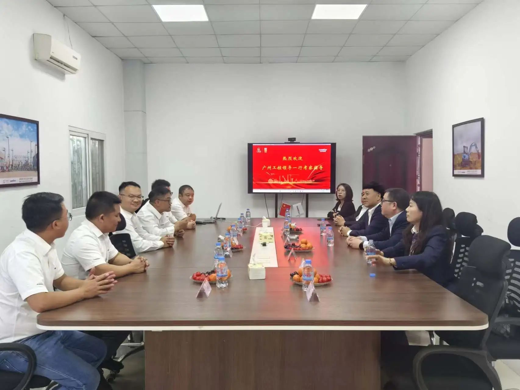 广州工控集团党委书记、董事长景广军率队考察山河智能柬埔寨子公司